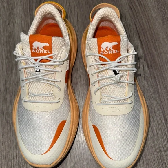 Sorel + Prana Women’s Orange and Cream Slip on Sneakers W6 EU 37 - Picture 2 of 8